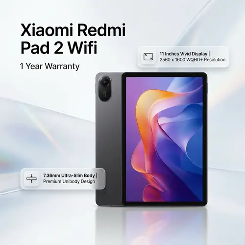 MI Redmi Pad 2 Wifi 1 Year Warranty